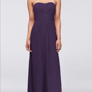 David’s Bridal bridesmaid dress size 6 lapis